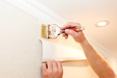 Pose de papier peint à Drosay — revêtements muraux et toiles de verre